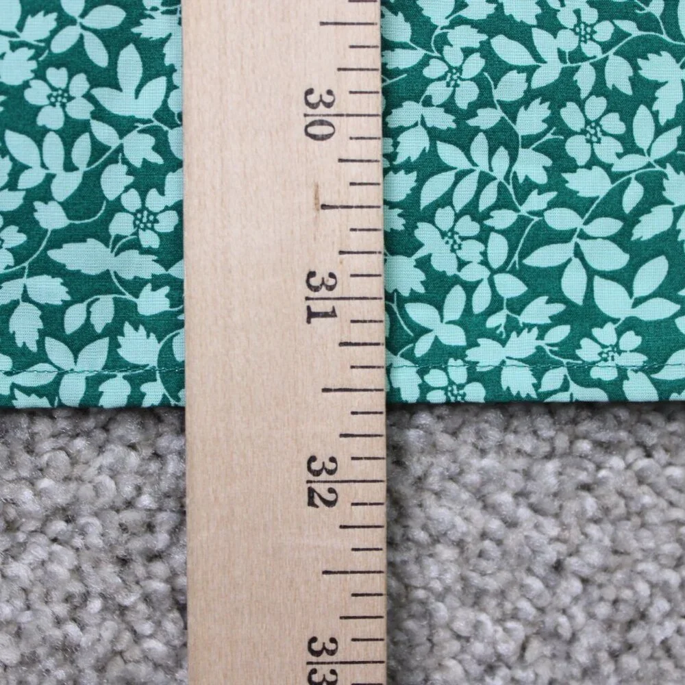Banana Republic Shirt Mens Large Green Floral Grant Fit 120s Supima‎ Cotton L/S